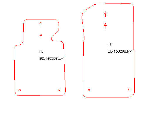 Automatten BMW 3-serie E46 coupe / 3-serie E46 sedan / 3-serie E46 Compact hatchback / 3-serie E46 Touring stationwagon (2001-2005)