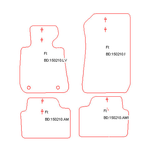 Automatten BMW 3-serie E90 sedan / 3-serie E91 Touring stationwagon (2005-2011)