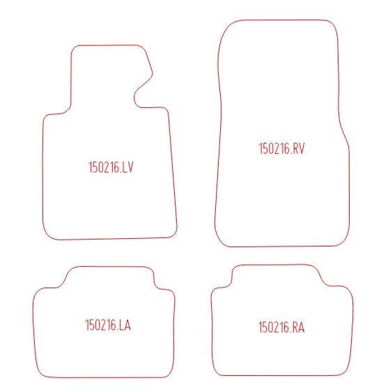 Automatten BMW 3-serie F30 sedan / 3-serie F31 Touring stationwagon (2012-2018)