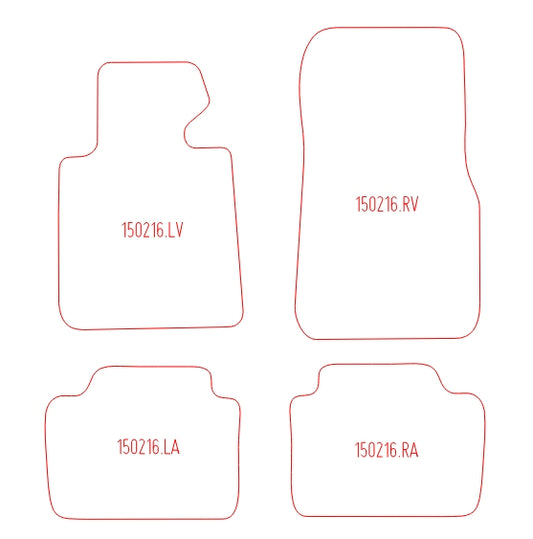 Automatten BMW 3-serie F30 sedan / 3-serie F31 Touring stationwagon (2012-2018)