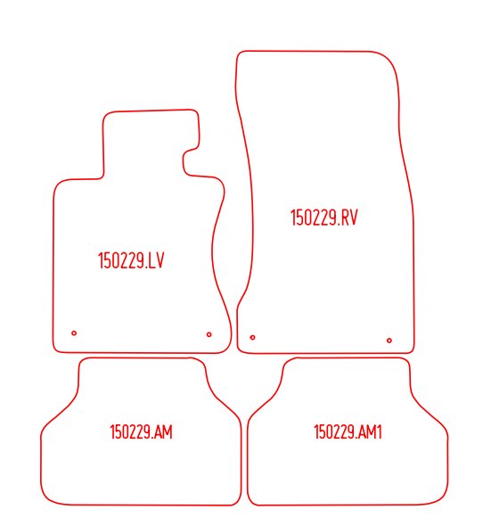 Automatten BMW 5-serie E60 sedan / 5-serie E61 Touring stationwagon (2004-2010)
