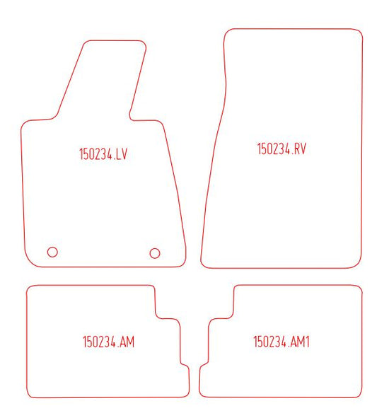 Automatten BMW 6-serie E24 (type 1) / 6-serie E24 (type 2) (1982-1982)