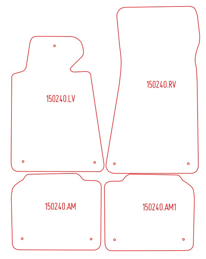 Automatten BMW 7-serie E32 (1986-1994)