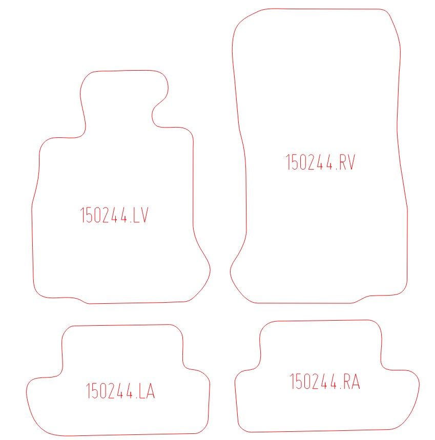 Automatten BMW 6-serie F12 cabriolet / 6-serie F13 coupe (2011-2018)