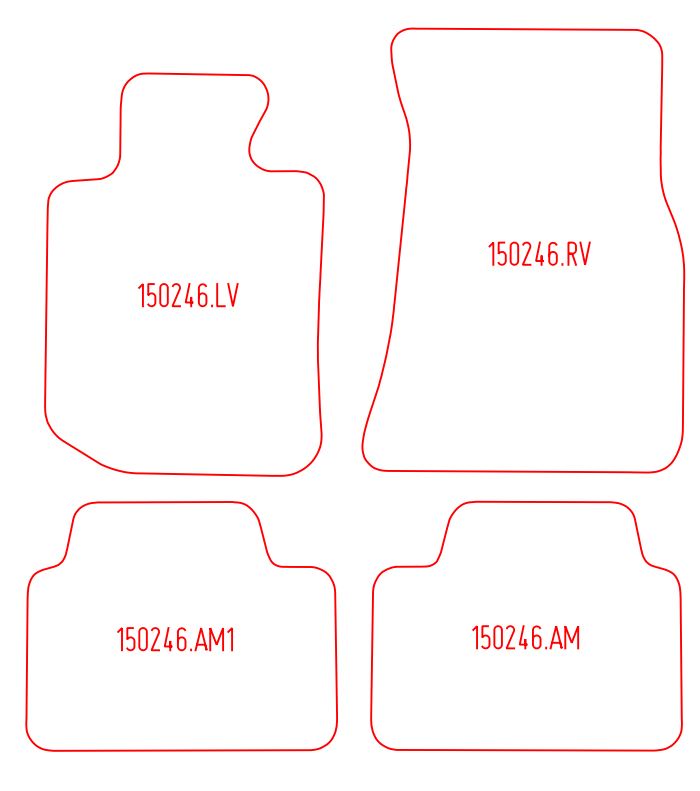 Automatten BMW 3-serie G20 sedan / 3-serie G21 stationwagon (2019-Heden)