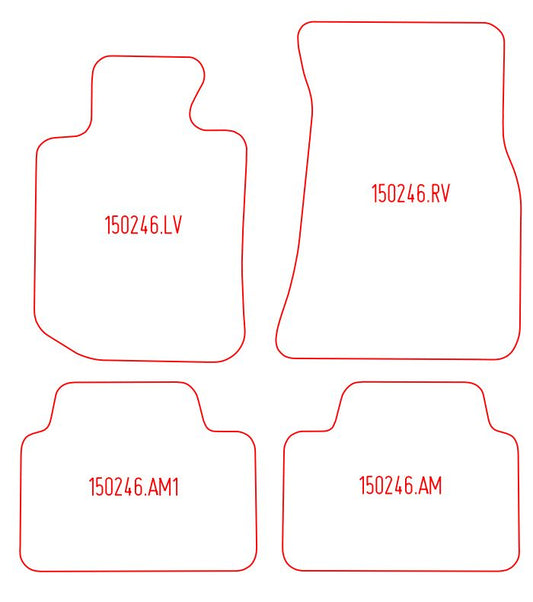 Automatten BMW 3-serie G20 sedan / 3-serie G21 stationwagon (2019-Heden)