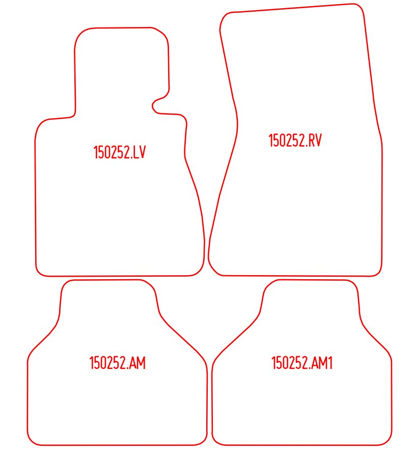 Automatten BMW 7-serie E65 (2001-2008)