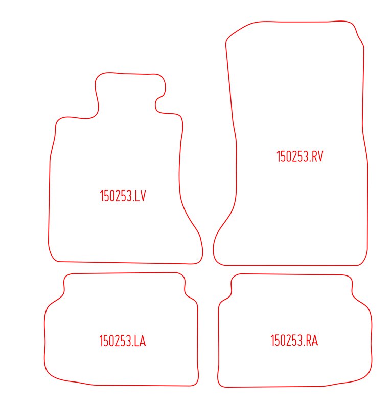 Automatten BMW 7-serie F01 (2008-2015)
