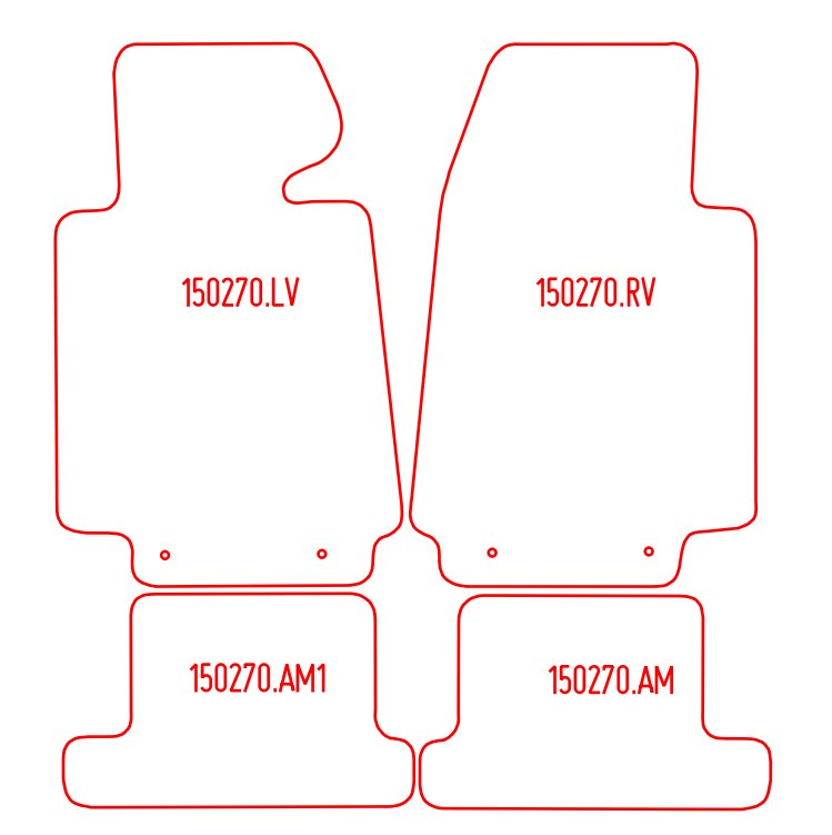Automatten BMW 8-serie E31 (1989-1999)