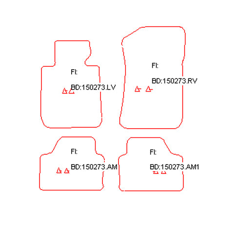 Automatten BMW X1 2WD E84 (2009-2015)