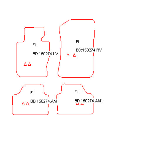 Automatten BMW X1 4WD E84 (2009-2015)
