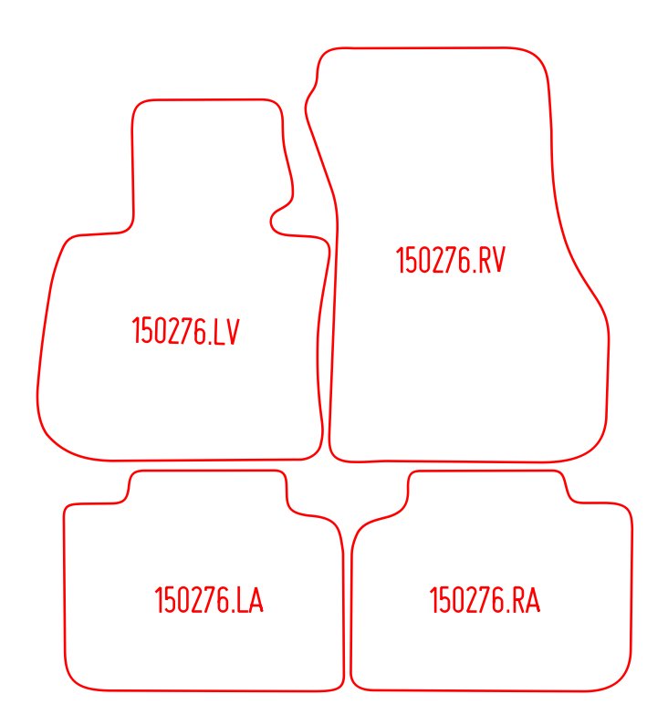 Automatten BMW X1 (F48) / X1 (U11) (2022-2022)