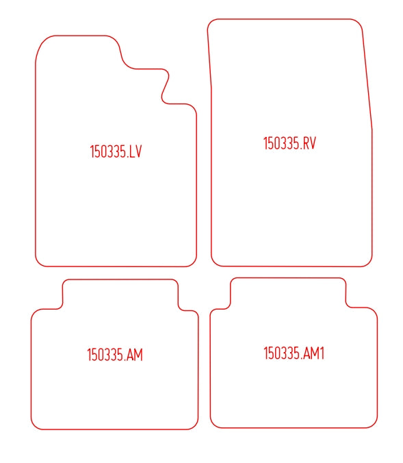 Automatten BMW 1502 coupe / 2002 hatchback (1975-1975)
