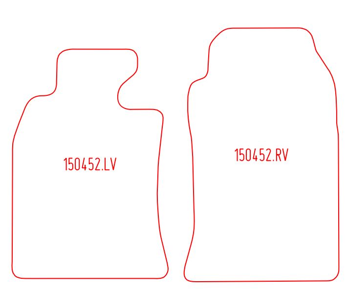Automatten Mini Cabrio Cooper (R52) / Cabrio Cooper S (R52) / Cabrio One (R52) (2004-2009)