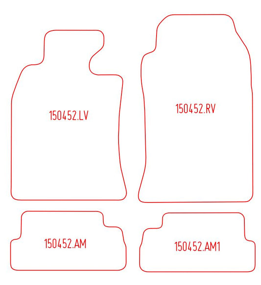 Automatten Mini Cabrio Cooper (R52) / Cabrio Cooper S (R52) / Cabrio One (R52) (2004-2009)