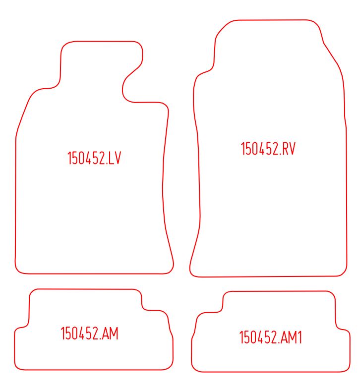 Automatten Mini Cabrio Cooper (R52) / Cabrio Cooper S (R52) / Cabrio One (R52) (2004-2009)