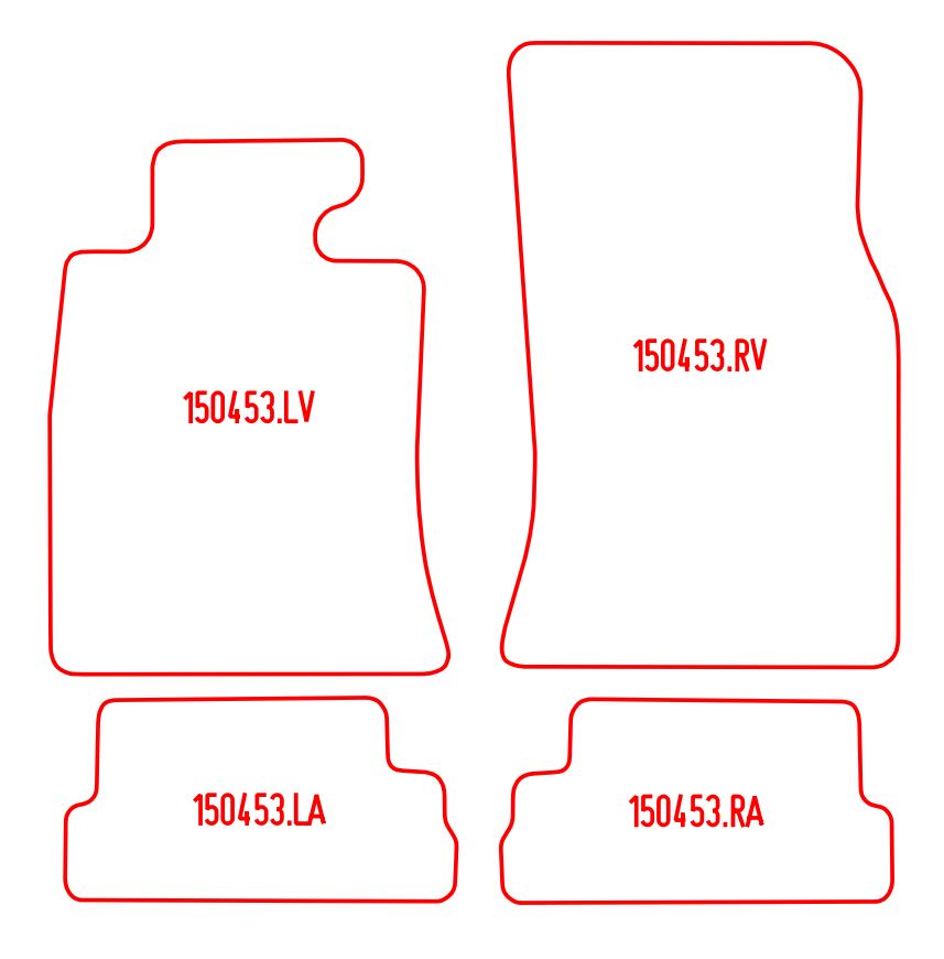 Automatten Mini Cabrio Cooper (R57) / Cabrio Cooper S (R57) / Cabrio One (R57) (2010-2014)