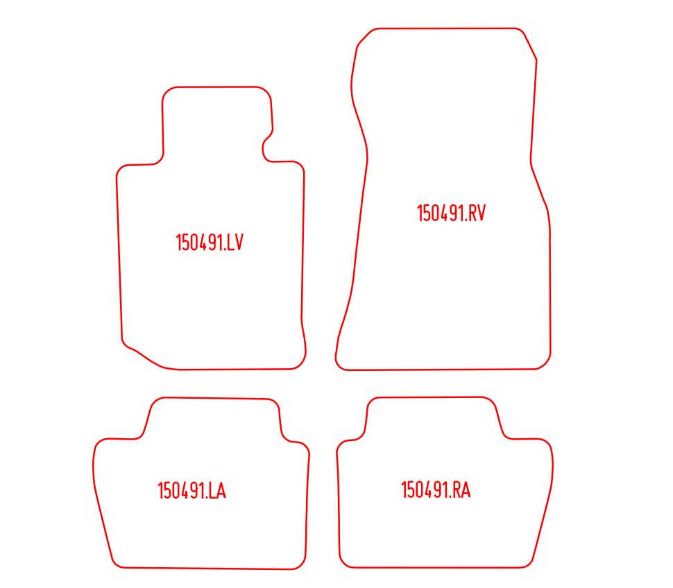 Automatten BMW 4-serie (G22) coupe / 4-serie (G23) cabriolet (2021-Heden)