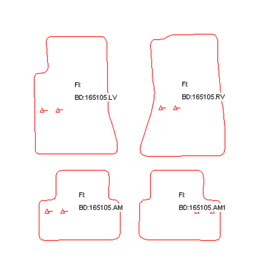 Automatten Cadillac CTS (2003-2007)
