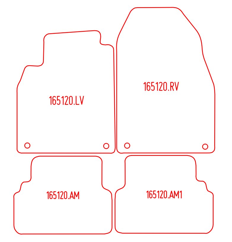 Automatten Cadillac BLS sedan / BLS stationwagon (2005-2009)