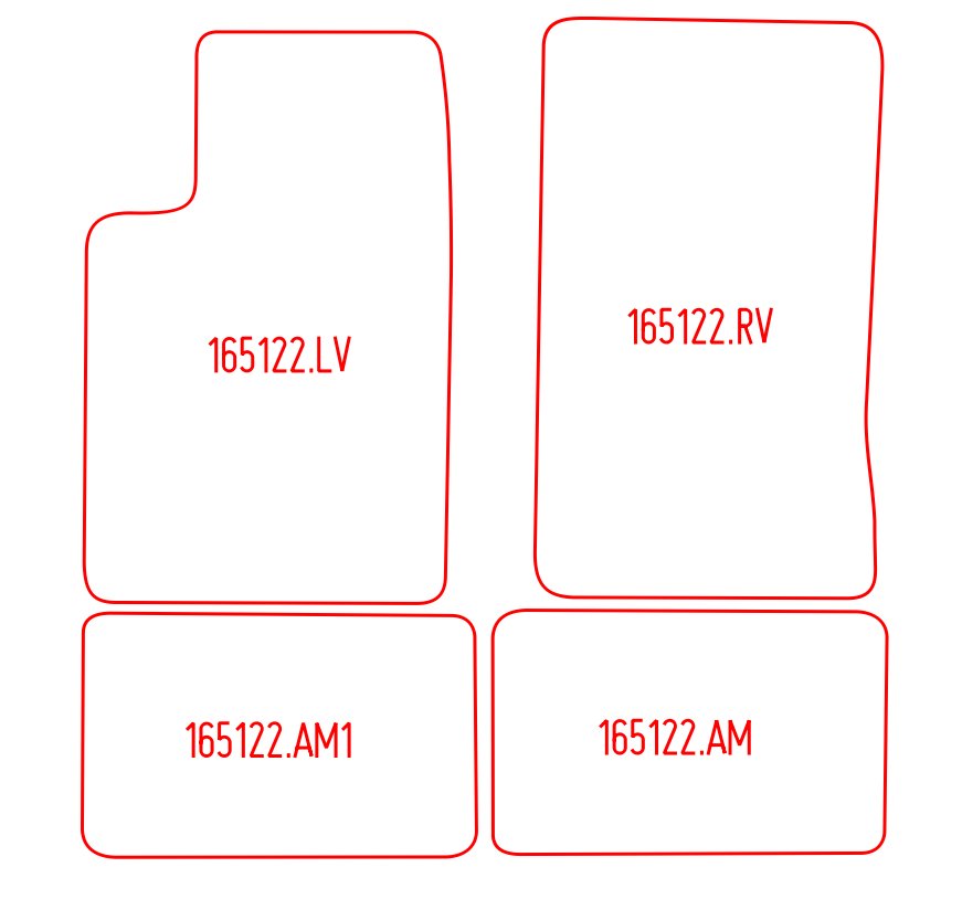 Automatten Cadillac STS (2008-2007)