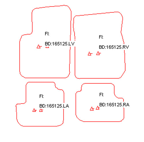 Automatten Cadillac Seville (1998-2004)