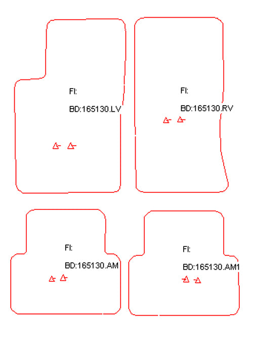 Automatten Cadillac SRX (2004-2009)