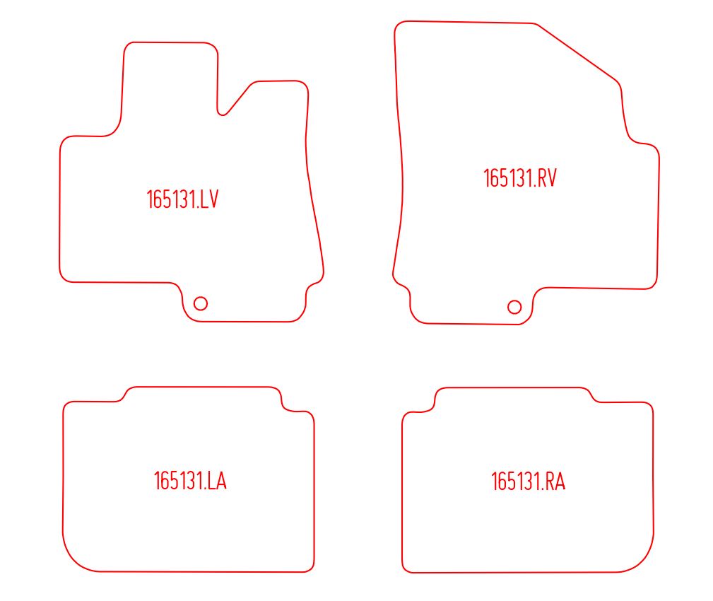 Automatten Cadillac SRX (2010-2015)