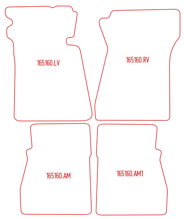 Automatten Cadillac Deville (1965-1970)