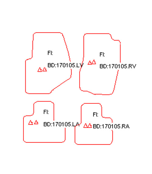 Automatten Chevrolet TrailBlazer (2002-2009)