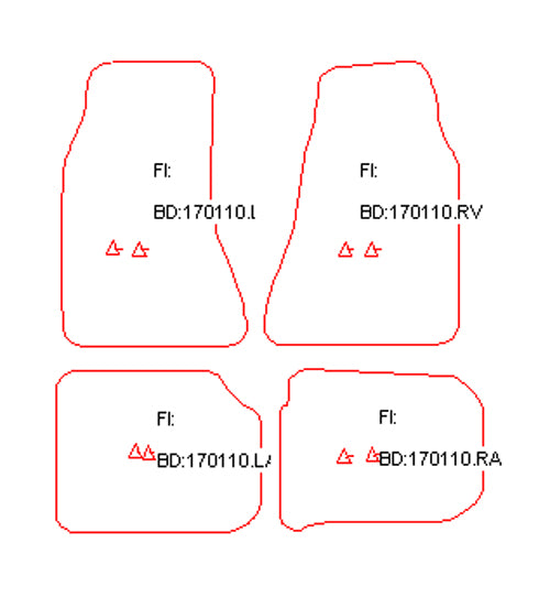 Automatten Chevrolet Caprice sedan / Caprice stationwagon (1991-1990)