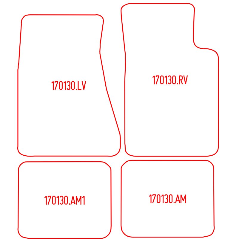 Automatten Chevrolet Camaro cabriolet / Camaro coupe (1982-1992)