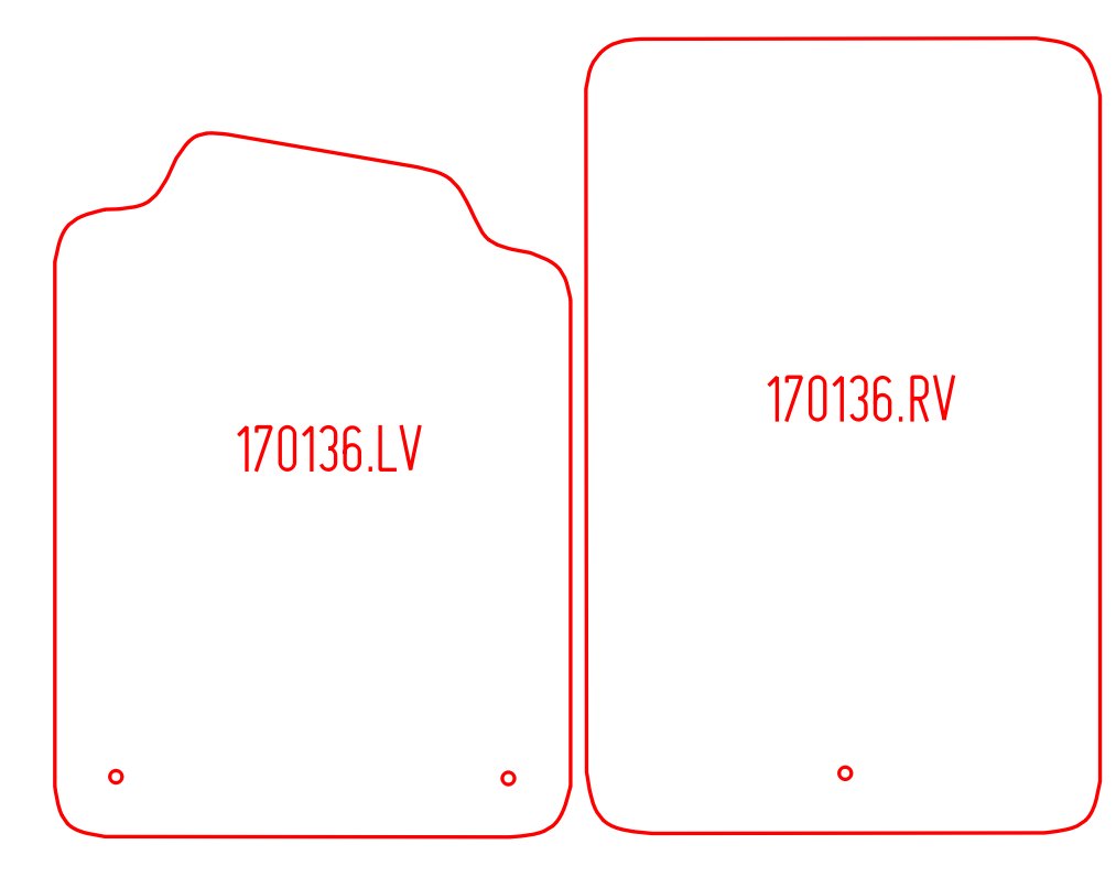 Automatten Chevrolet Corvette (C6) cabriolet / Corvette (C6) coupe (2005-2013)