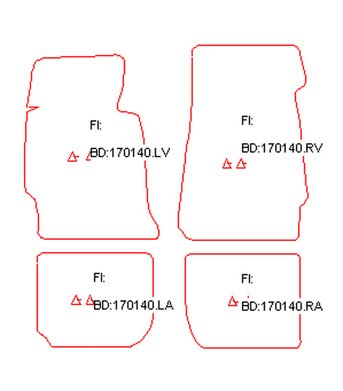 Automatten Chevrolet Impala coupe / Impala sedan (1965-1970)