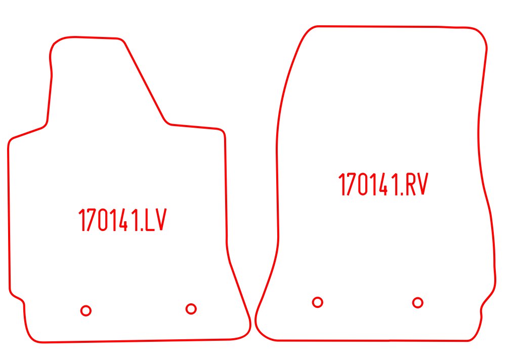 Automatten Chevrolet Corvette (C7) cabriolet / Corvette (C7) coupe (2014-2019)