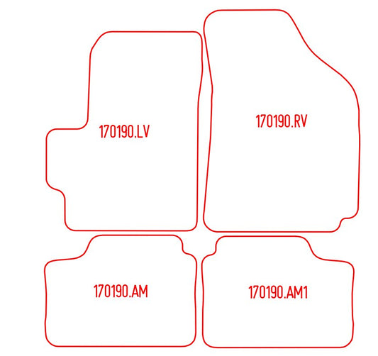 Automatten Chevrolet Matiz (2005-2010)
