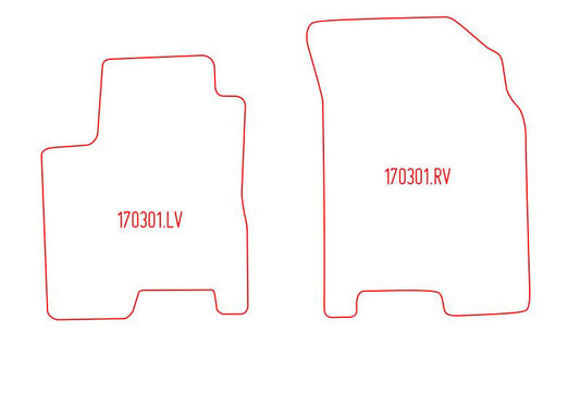 Automatten Daewoo Kalos hatchback / Kalos sedan (2002-2004)