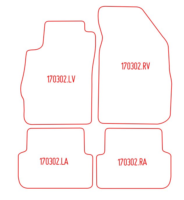 Automatten Chevrolet Aveo hatchback / Aveo sedan (2011-Heden)