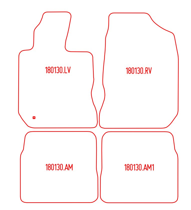 Automatten Chrysler PT Cruiser mpv / PT Cruiser Cabrio cabriolet (2006-2006)