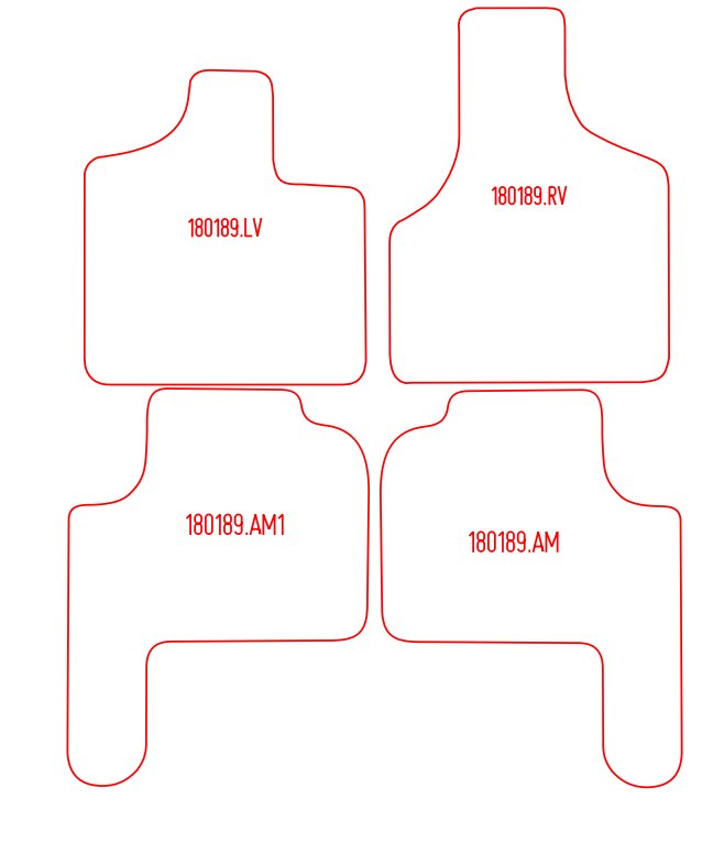 Automatten Chrysler Grand Voyager / Voyager (2004-2004)