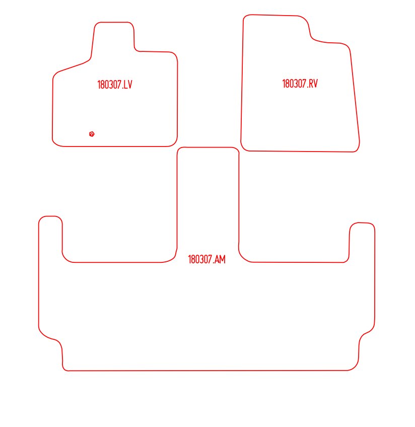 Automatten Chrysler Grand Voyager (2008-2014)