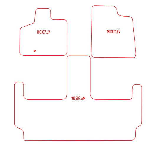 Automatten Chrysler Grand Voyager (2008-2014)