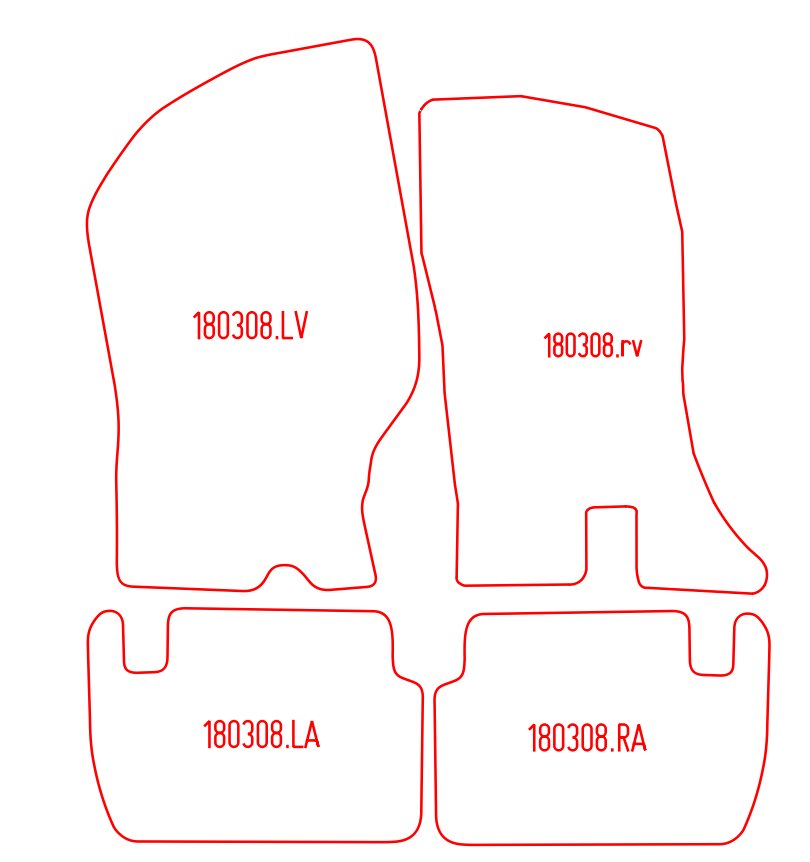 Automatten Chrysler Aspen (2007-2009)