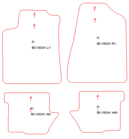 Automatten Chrysler Stratus Convertible (1996-2001)