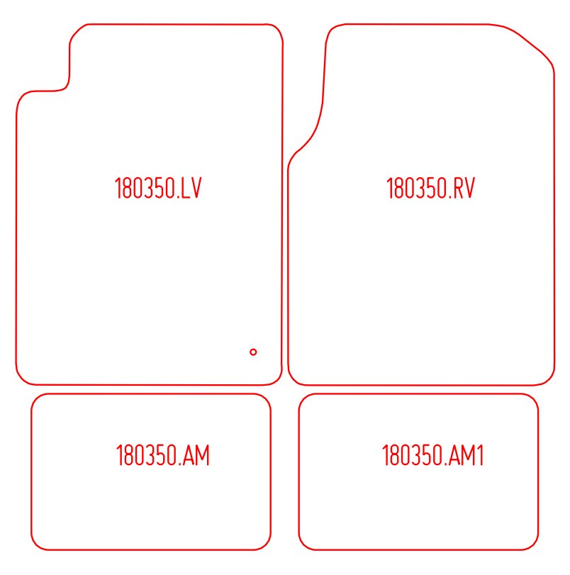 Automatten Chrysler Sebring sedan / Sebring Cabrio cabriolet (2003-2003)
