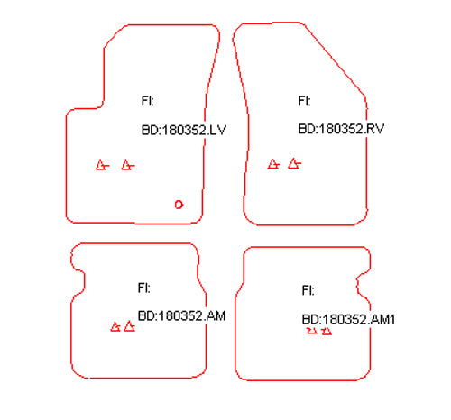 Automatten Chrysler Sebring sedan / Sebring Cabrio cabriolet (2007-2010)