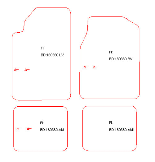 Automatten Chrysler 300M (1998-2004)