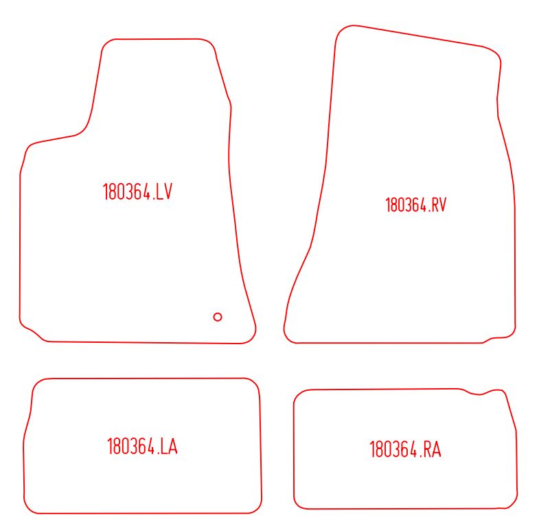 Automatten Chrysler 300C sedan / 300C Touring stationwagon (2004-2011)