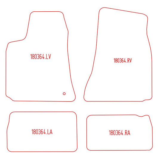 Automatten Chrysler 300C sedan / 300C Touring stationwagon (2004-2011)