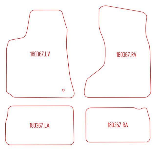Automatten Chrysler 300C sedan / 300C Touring stationwagon (2004-2011)